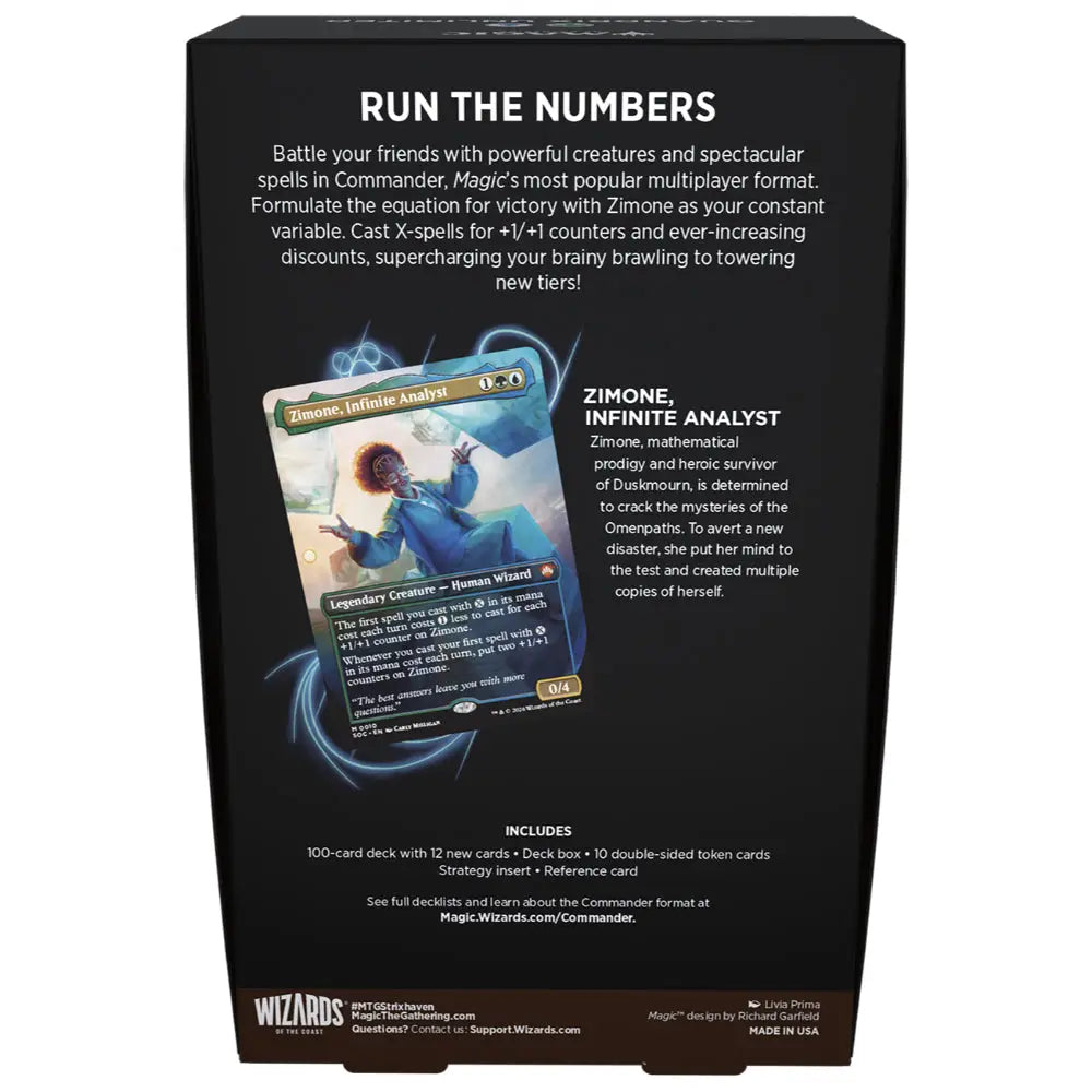 Magic the Gathering: Secrets of Strixhaven Commander Deck - Card Games