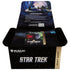 Magic the Gathering Star Trek Draft Night collector booster box with black and gold design featuring Starfleet insignia