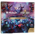 Magic the gathering star trek scene box featuring enterprise-q booster box with red green gold uniforms and blue butterflies