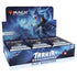 Blue and black cardboard display box for magic the gathering tarkir dragonstorm play boosters featuring dragon and wizard artwork