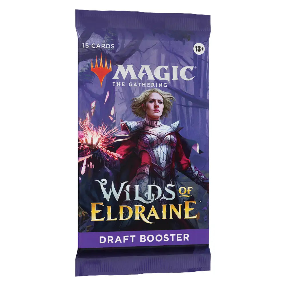 Magic the Gathering: Wilds of Eldraine DRAFT Booster Pack Magic the Gathering Sealed Wizards of the Coast   