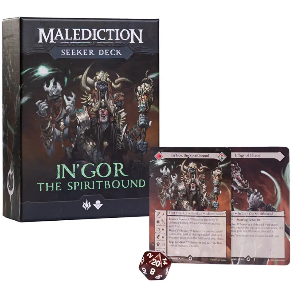 Malediction Seeker Deck In’Gor the Spiritbound - Miniatures Games