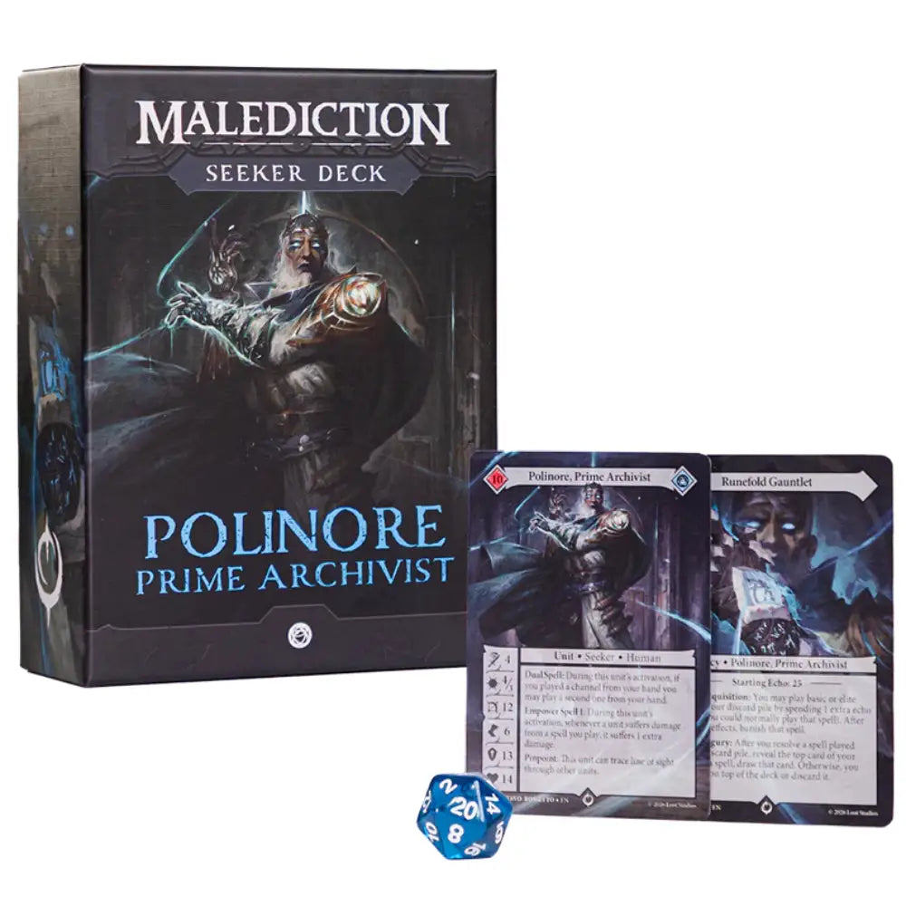 Malediction Seeker Deck Polinore Prime Archivist - Miniatures Games