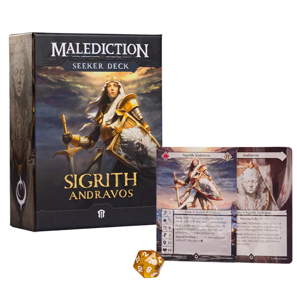 Malediction Seeker Deck Sigrith Andravos - Miniatures Games