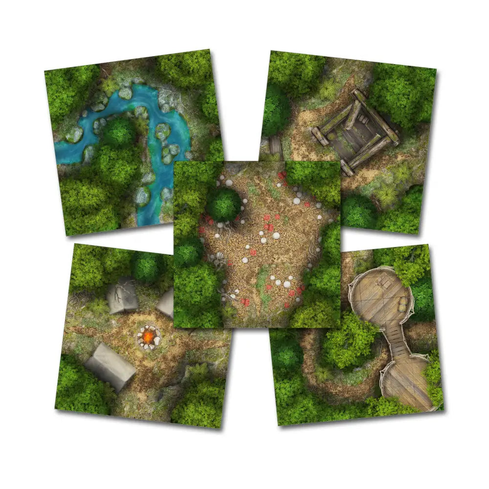 Map Tiles: Forests - Roleplaying Games
