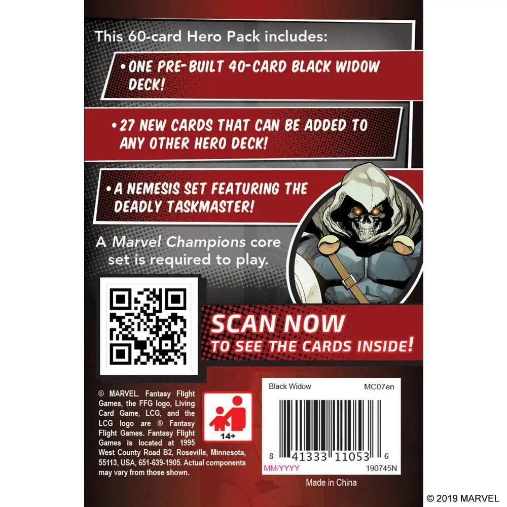 Marvel Champions Black Widow Hero Pack - Board Games