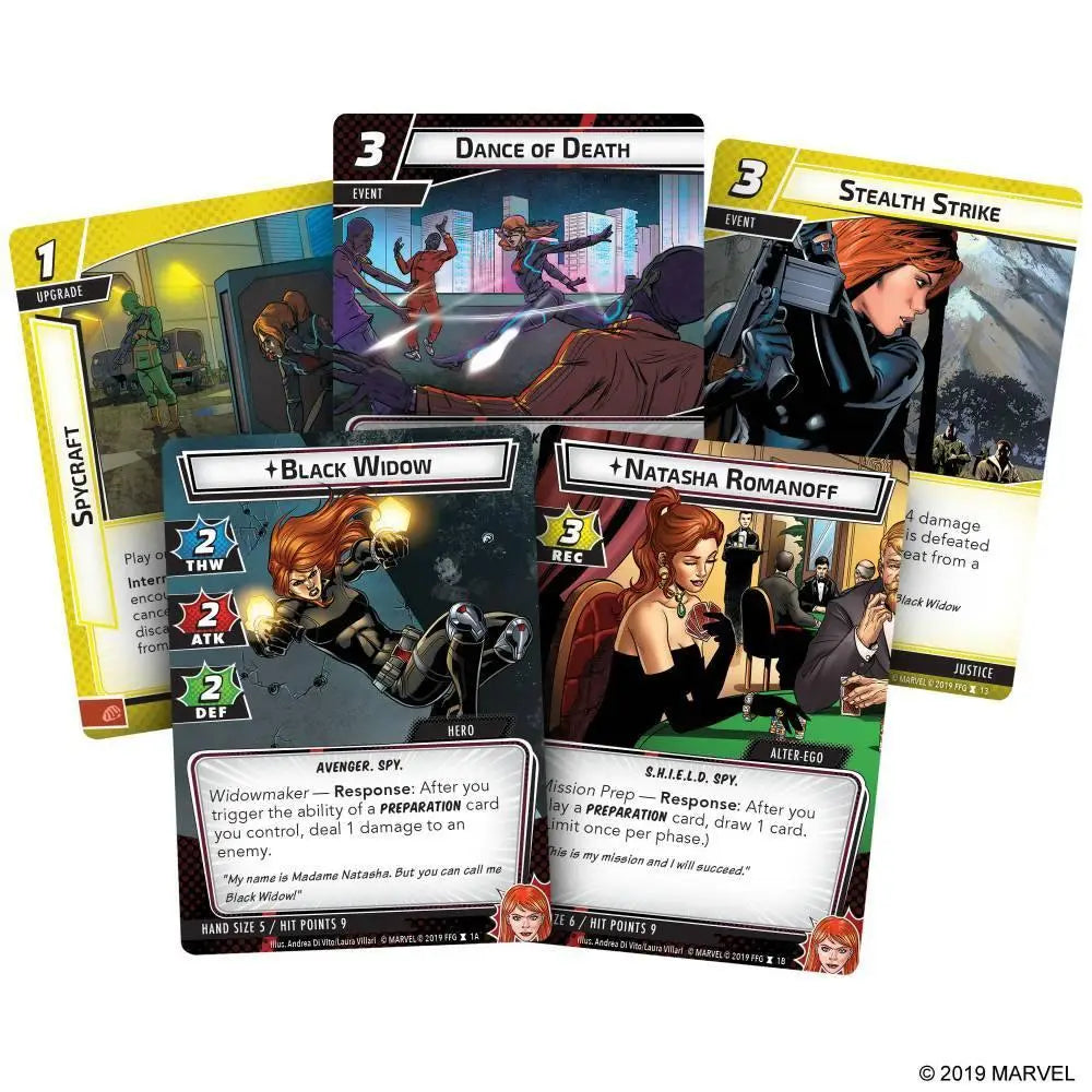 Marvel Champions Black Widow Hero Pack - Board Games