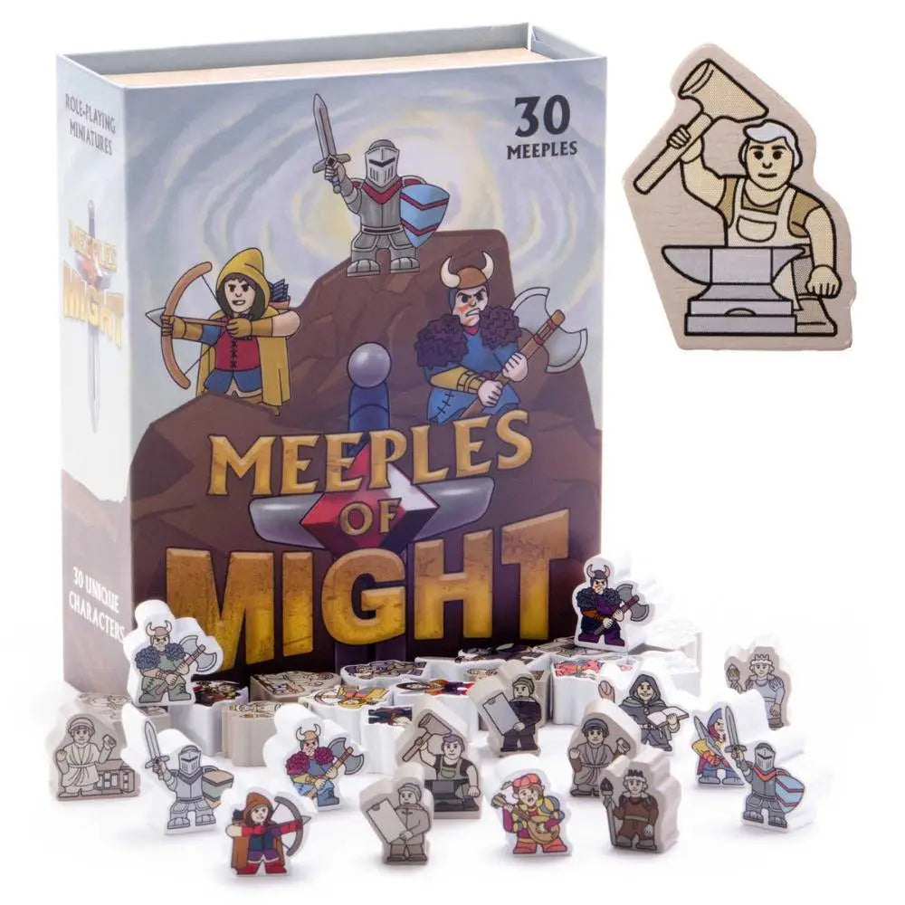 Meeples of Might Tokens & Counters Brybelly   