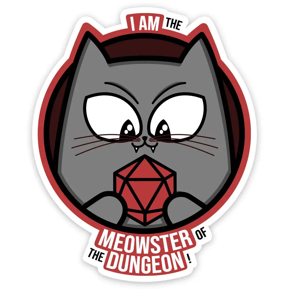 Meowster of the Dungeon Sticker - Gifts