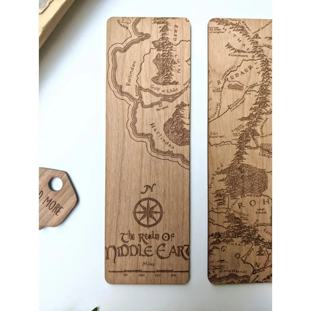 Middle Earth Wooden Bookmark Toys & Gifts North To South Designs   
