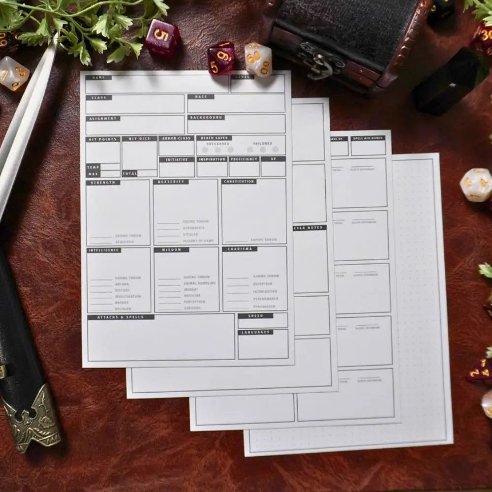 Mini Character Sheets (5E) - Roleplaying Games
