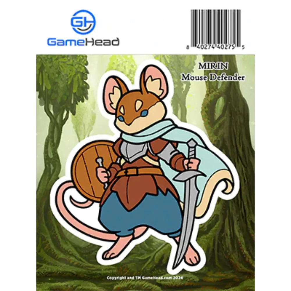 Mirin the Mouse Defender Sticker - Gifts