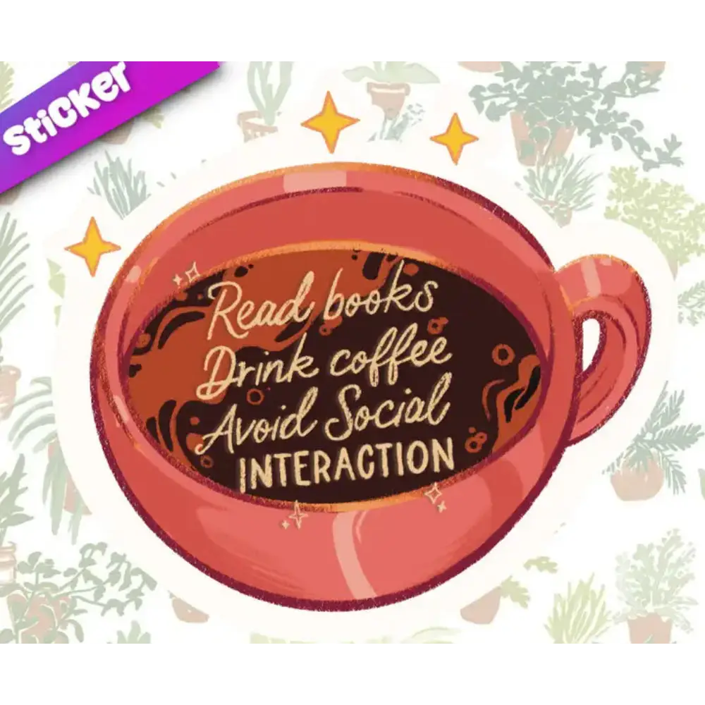 MKC Avoid Social Interaction Sticker - Toys & Gifts