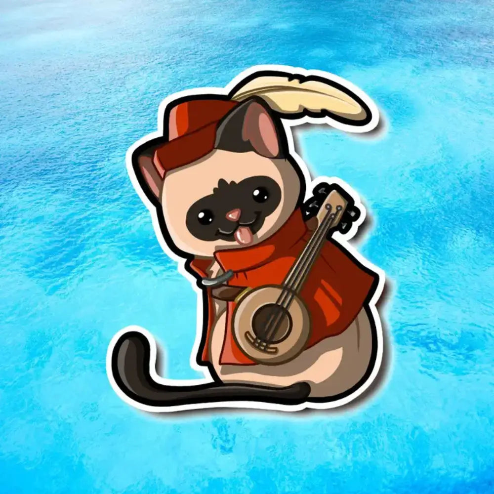 MKC Bard Cat Sticker - Gifts