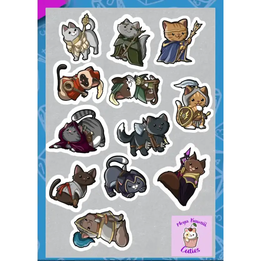 MKC Cat Class Sticker Sheet - Toys & Gifts