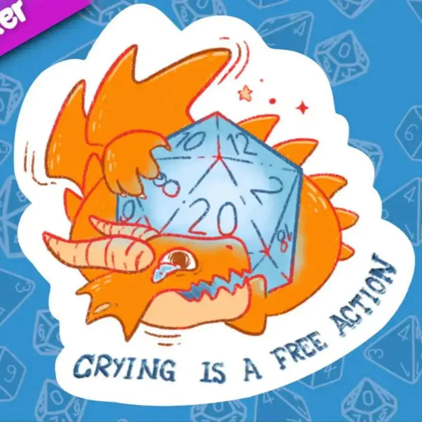 MKC Crying Is A Free Action Sticker - Toys & Gifts