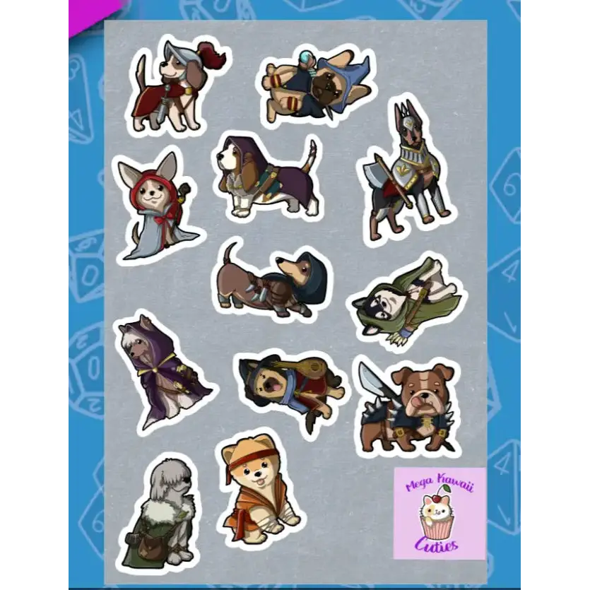MKC Dog Class Sticker Sheet - Toys & Gifts