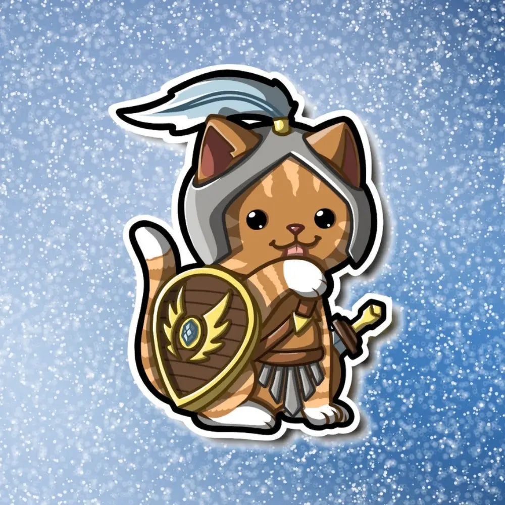 MKC Fighter Cat Sticker - Toys & Gifts