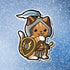 MKC Fighter Cat Sticker - Toys & Gifts