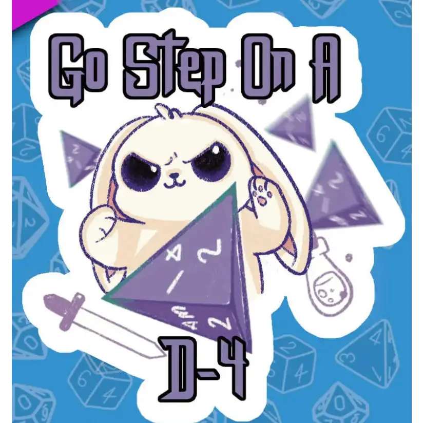MKC Go Step on a D4 Sticker - Gifts