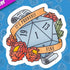 MKC It’s Probably Fine Dice Sticker - Toys & Gifts