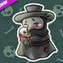 MKC Plague Doctor Loves His Skull Sticker - Gifts