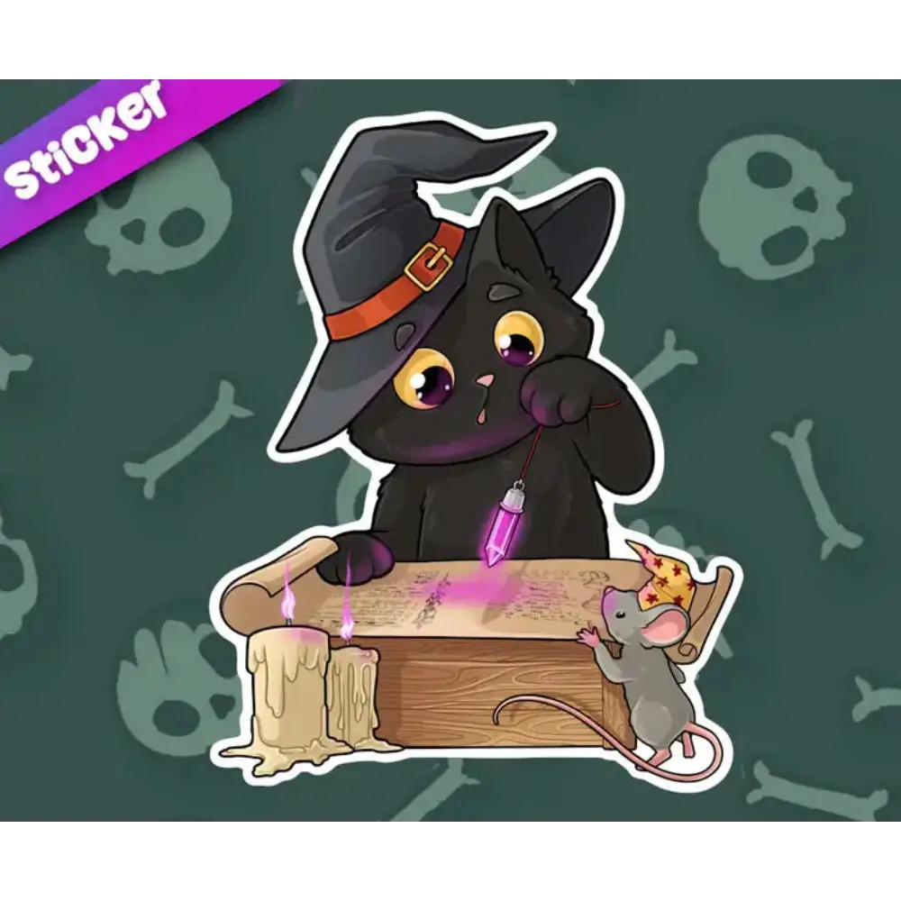 MKC Purrlin and Crystal Sticker - Toys & Gifts