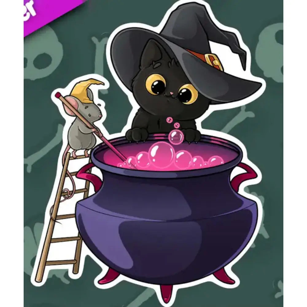 MKC Purrlin Brewing Potion Sticker - Gifts