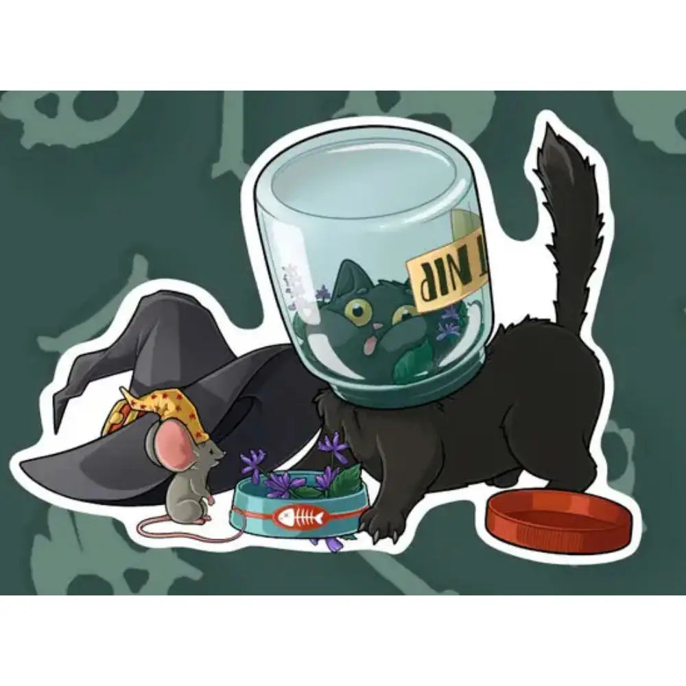 MKC Purrlin Getting into the Cat Nip Sticker - Gifts