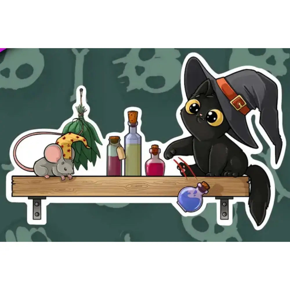 MKC Purrlin Naughty Kitty Sticker - Gifts