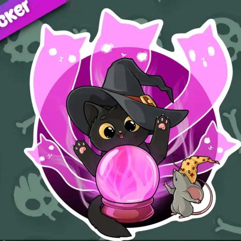 MKC Purrlin Summoning Spirits Sticker - Gifts