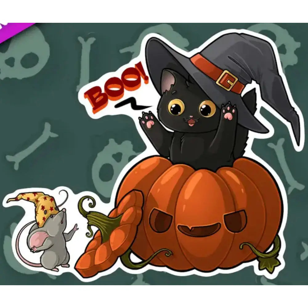 MKC Purrlin Surprise Pumpkin Sticker - Toys & Gifts