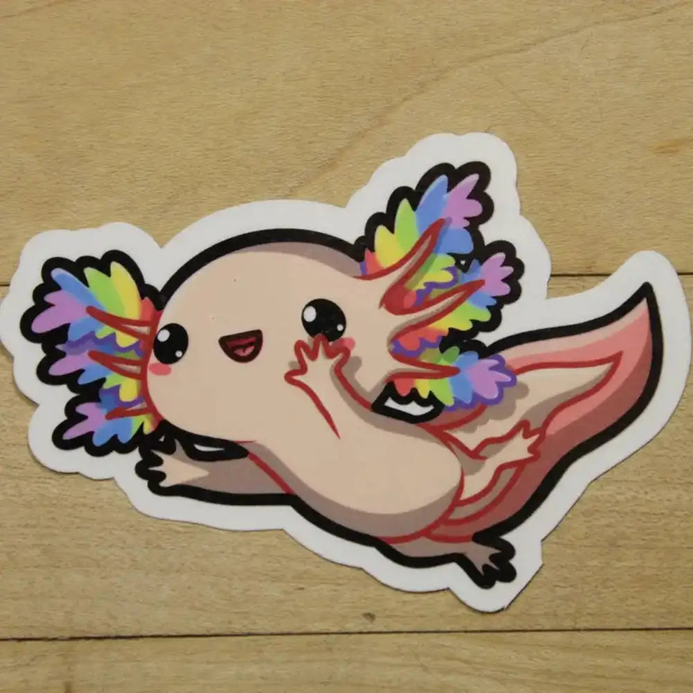 MKC Rainbow Axolotl Sticker - Toys & Gifts