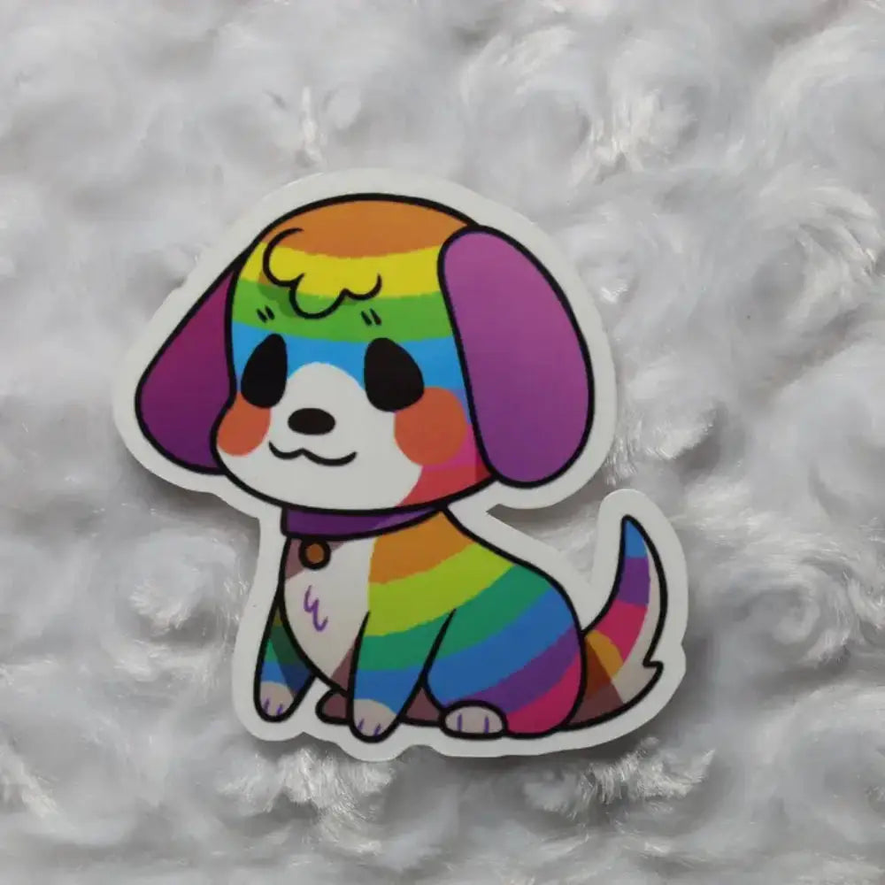 MKC Rainbow Dog Sticker - Toys & Gifts