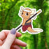Monk Axolotl Sticker - Gifts