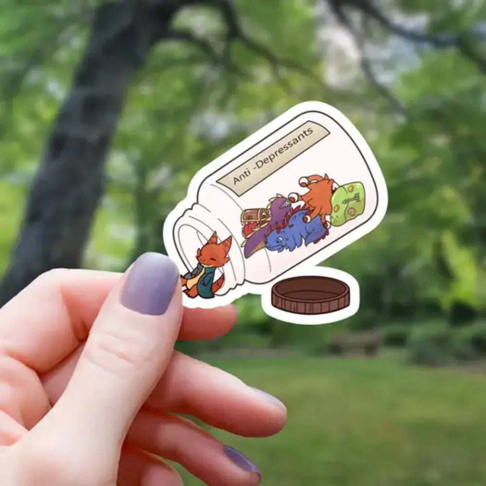 Monster Anti-Depressants Sticker - Gifts