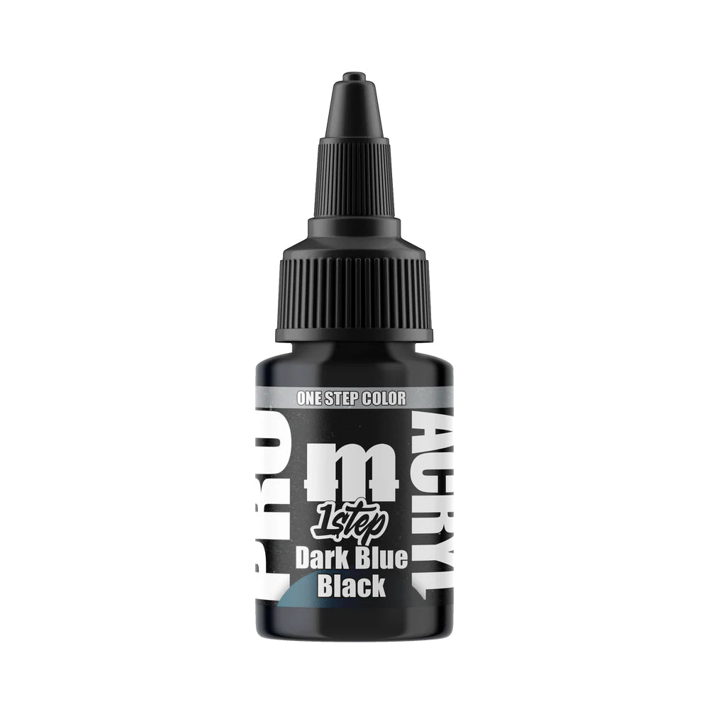 Monument 1-Step Dark Blue Black Acrylic Paint 22ml Bottle - Paint & Tools