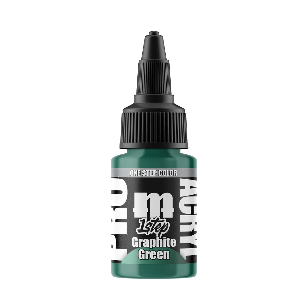 Monument 1-Step Graphite Green Acrylic Paint 22ml Bottle - Paint & Tools
