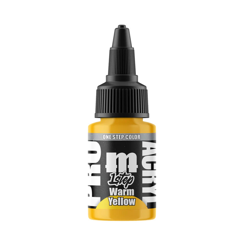 Monument 1-Step Warm Yellow Acrylic Paint 22ml Bottle - Paint & Tools