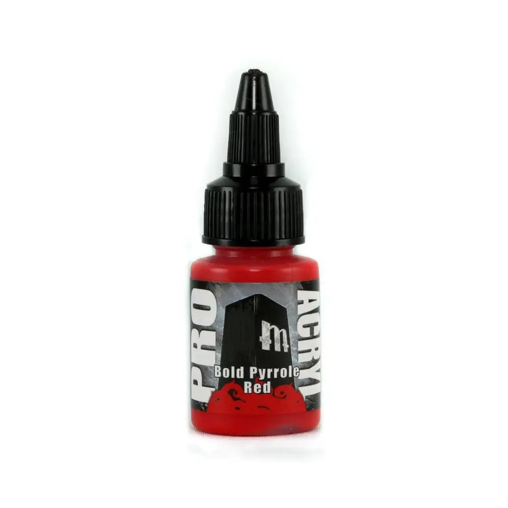 Monument Bold Pyrrole Red Acrylic Paint 22ml Bottle Paint & Tools Monument Hobbies   