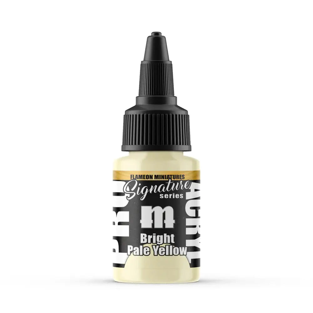 Monument Flameon Bright Pale Yellow Ochre Acrylic Paint 22ml Bottle - Paint & Tools