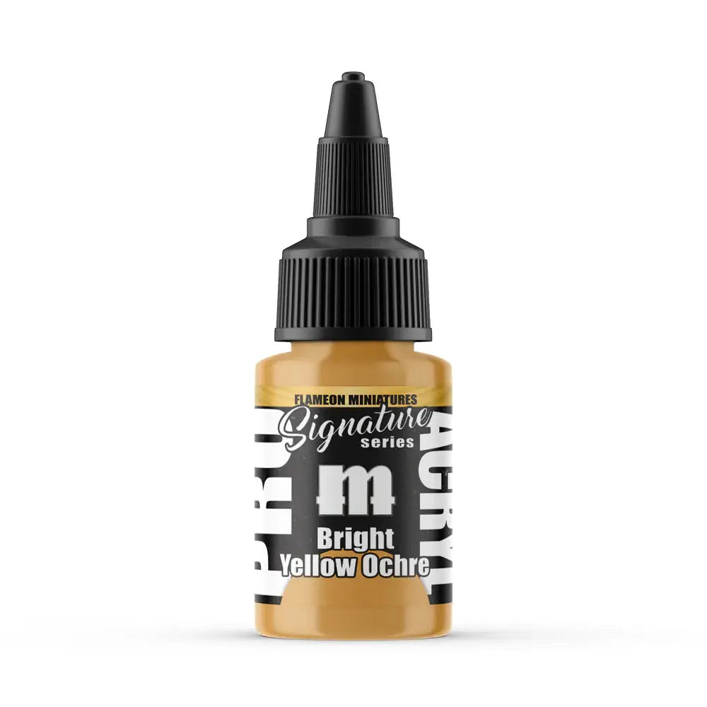 Monument Flameon Bright Yellow Ochre Acrylic Paint 22ml Bottle - Paint & Tools