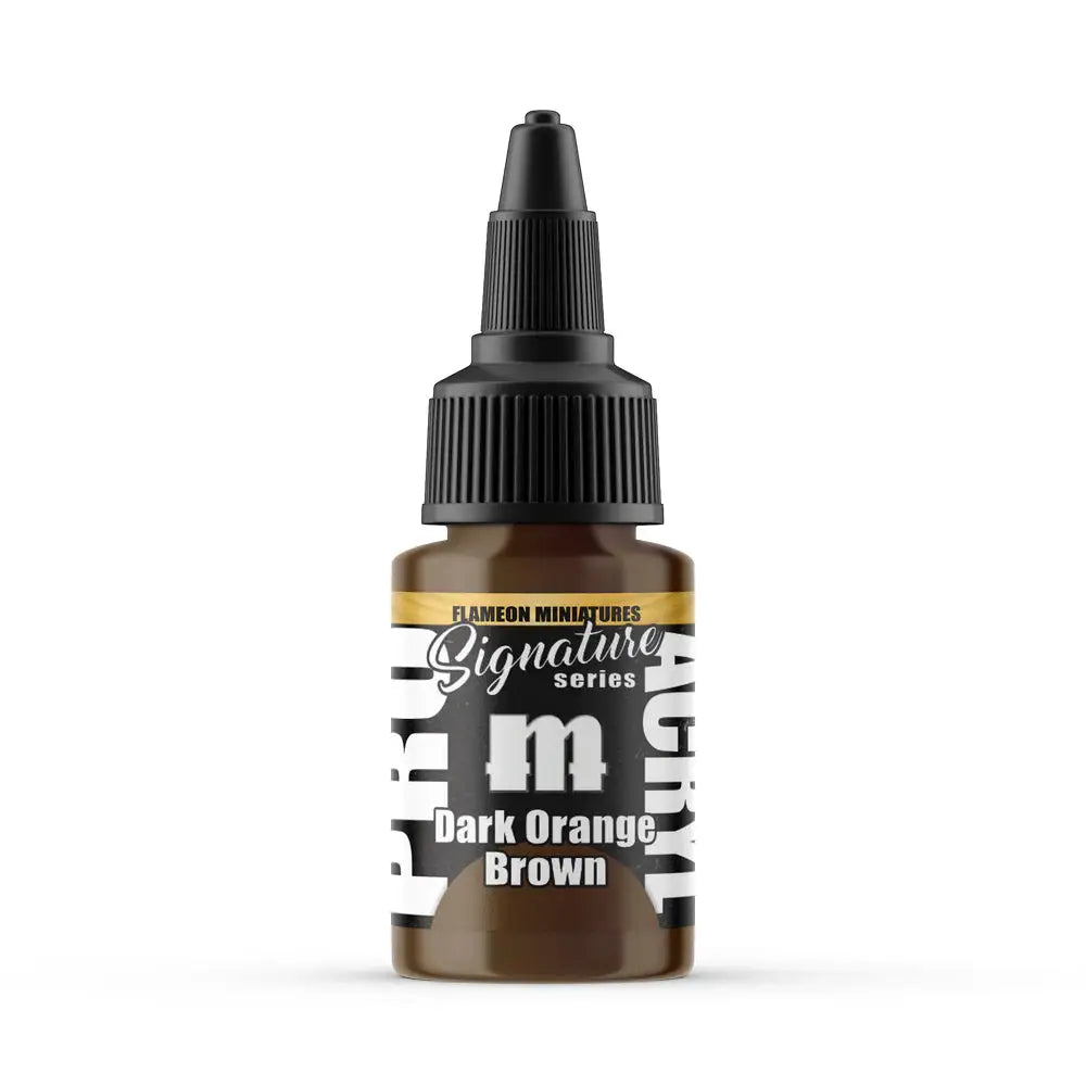 Monument Flameon Dark Orange Brown Acrylic Paint 22ml Bottle - Paint & Tools
