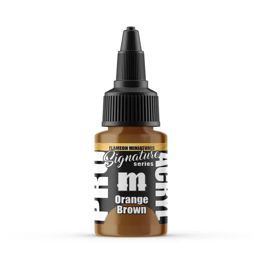 Monument Flameon Orange Brown Acrylic Paint 22ml Bottle - Paint & Tools