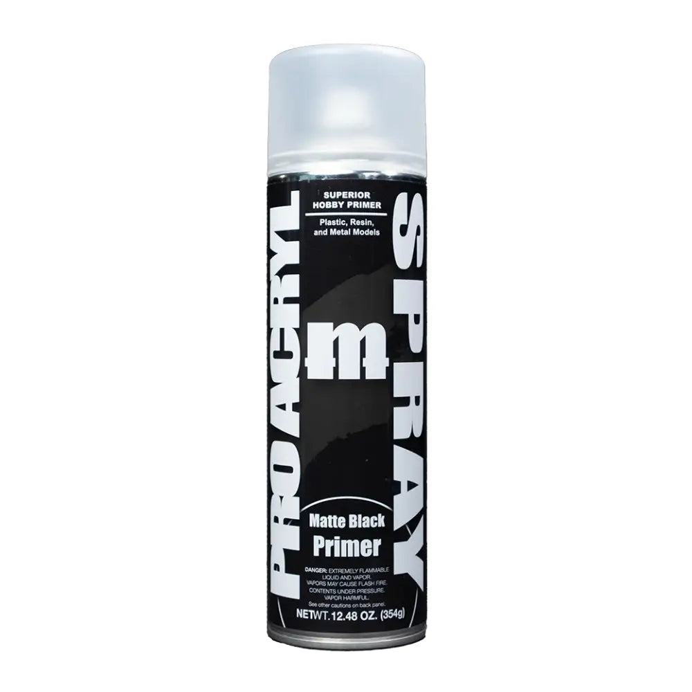 Monument PRO Acryl Spray Primer Matte Black (500mL) - Paint & Tools