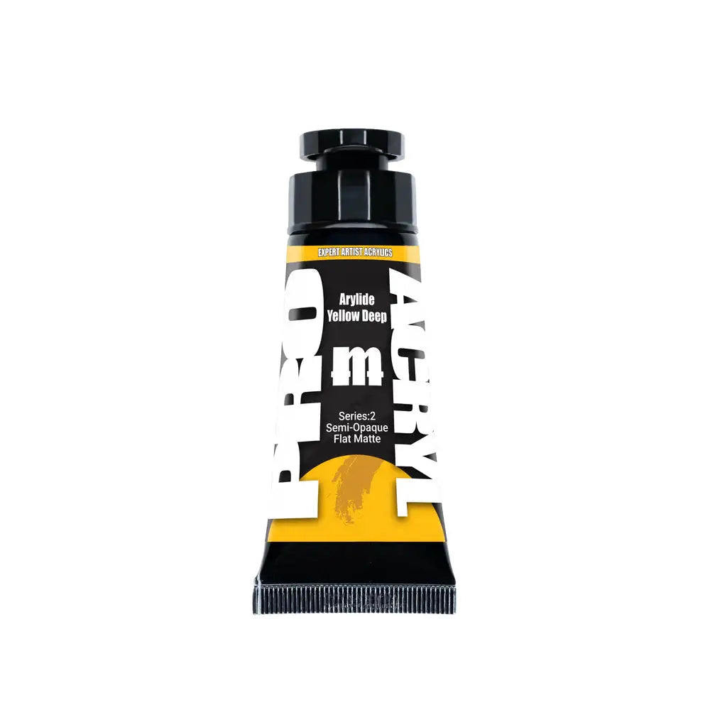 Monument PRO Expert Artist Acrylics Arylide Yellow Deep (30mL) - Paint & Tools