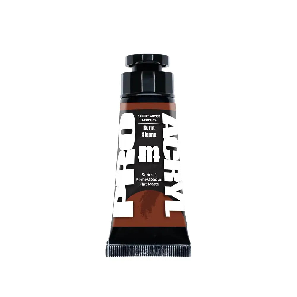 Monument PRO Expert Artist Acrylics Burnt Sienna Tube (30mL) - Paint & Tools