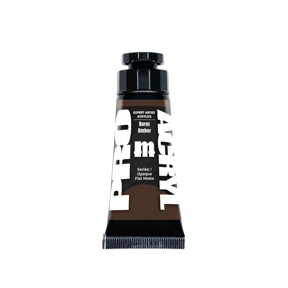 Monument PRO Expert Artist Acrylics Burnt Umber Tube (30mL) - Paint & Tools