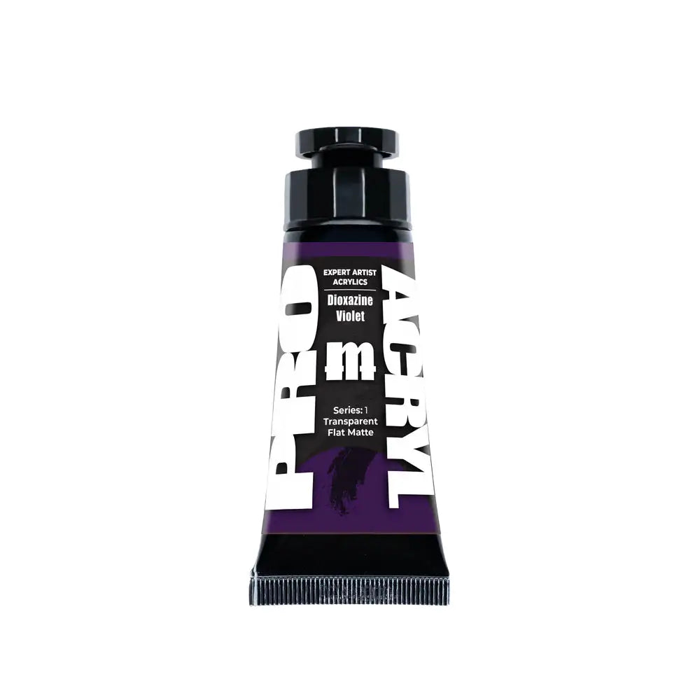 Monument PRO Expert Artist Acrylics Dioxazine Violet Tube (30mL) - Paint & Tools
