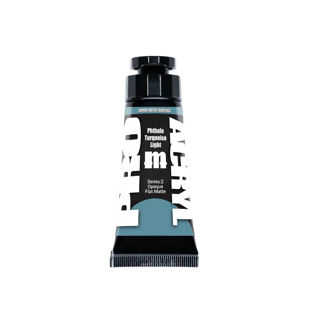 Monument PRO Expert Artist Acrylics Phthalo Turquoise Light (30mL) - Paint & Tools